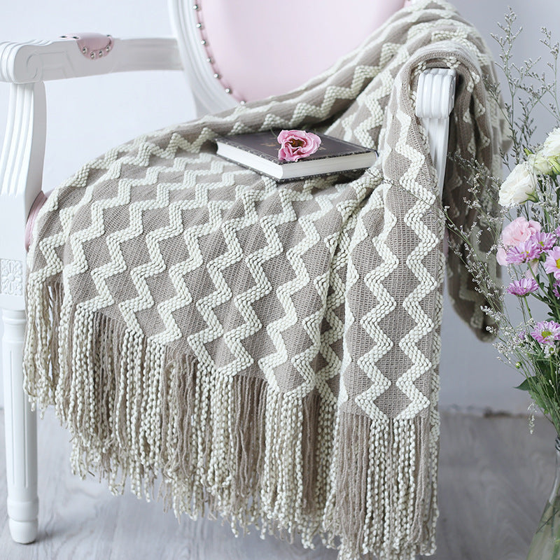 Knitted Wool Blanket Cashmere Blanket